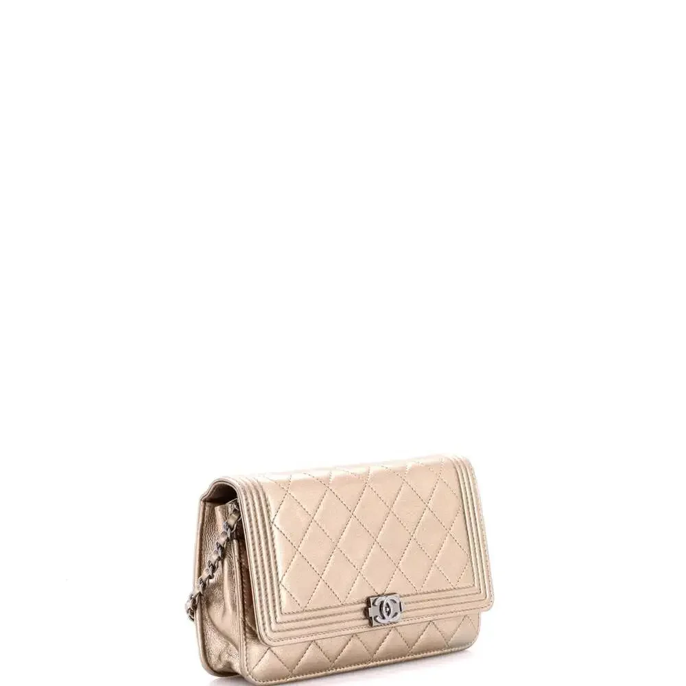 Chanel Boy Wallet On Chain Quilted #242817C25B - Picture 2 of 8